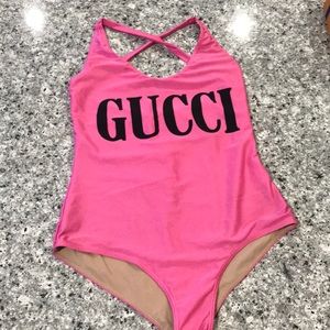 Authentic Gucci pink one piece